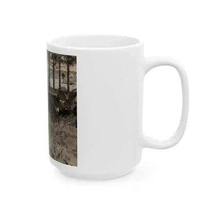 A New Acquaintance, St. Nicholas magazine interior illustration - White Coffee Mug - Go Mug Yourself