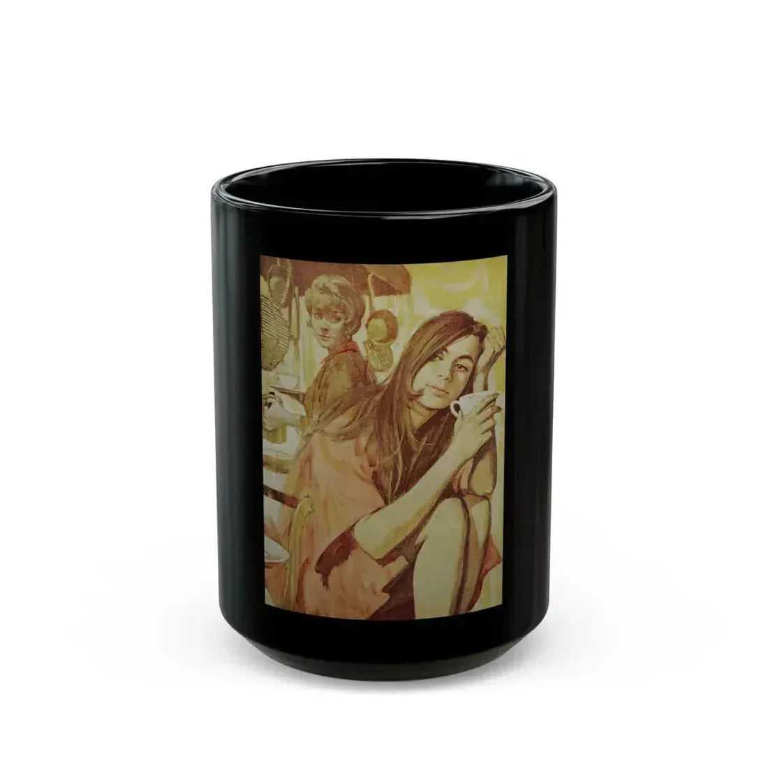 A new and gentle light, Good Housekeeping, July 1969 - Black Coffee Mug 15oz - Go Mug Yourself