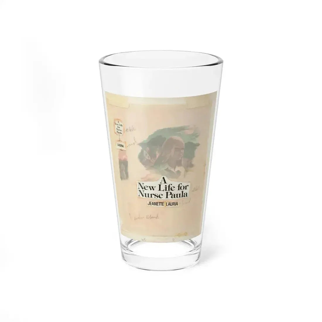 A New Life for Nurse Paula by Jeanette Lauria (Avalon Books, 1975) - Pint Glass 16oz 16oz - Go Mug Yourself