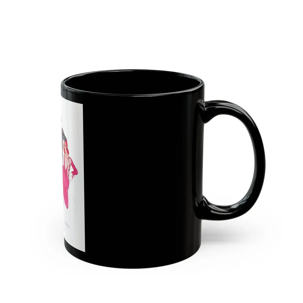 A New Mode From Paris, McCall's Magazine, 1930 - Black Coffee Mug-Go Mug Yourself