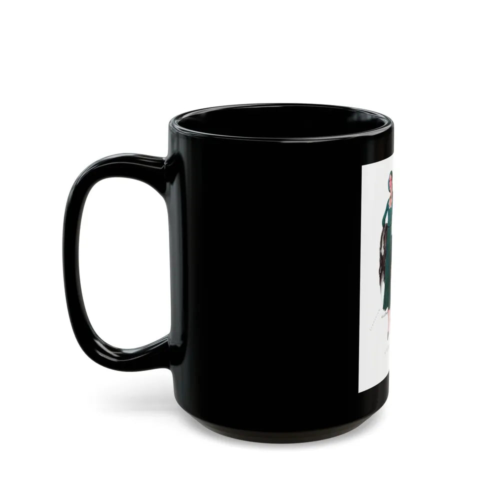 A New Mode From Paris, McCall's Magazine, 1930 - Black Coffee Mug-Go Mug Yourself