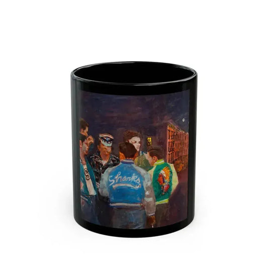 A New York Street Gang, Life magazine cover, September 9, 1957 - Black Coffee Mug 11oz - Go Mug Yourself