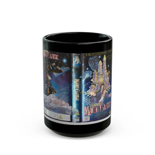 A NIGHT AT THE MAGIC CASTLE (VHS COVER) - Black Coffee Mug 15oz - Go Mug Yourself