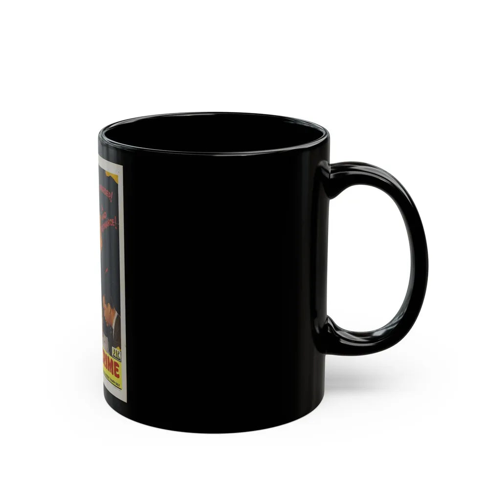 A NIGHT FOR CRIME 1943 Movie Poster - Black Coffee Mug-Go Mug Yourself