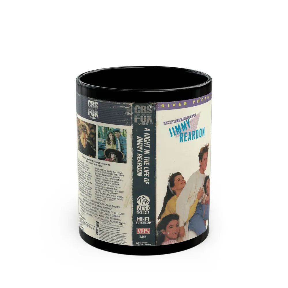 A NIGHT IN THE LIFE OF JIMMY REARDON (VHS COVER) - Black Coffee Mug-11oz-Go Mug Yourself