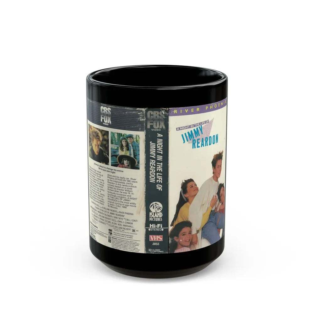 A NIGHT IN THE LIFE OF JIMMY REARDON (VHS COVER) - Black Coffee Mug-15oz-Go Mug Yourself