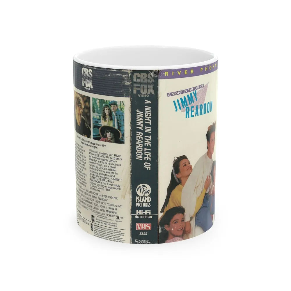 A NIGHT IN THE LIFE OF JIMMY REARDON (VHS COVER) - White Coffee Mug-11oz-Go Mug Yourself