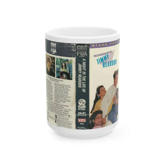 A NIGHT IN THE LIFE OF JIMMY REARDON (VHS COVER) - White Coffee Mug 15oz - Go Mug Yourself
