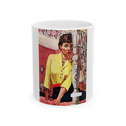 A Night To Quarrel, Saturday Evening Post, November 8, 1958 - White Coffee Mug-11oz-Go Mug Yourself