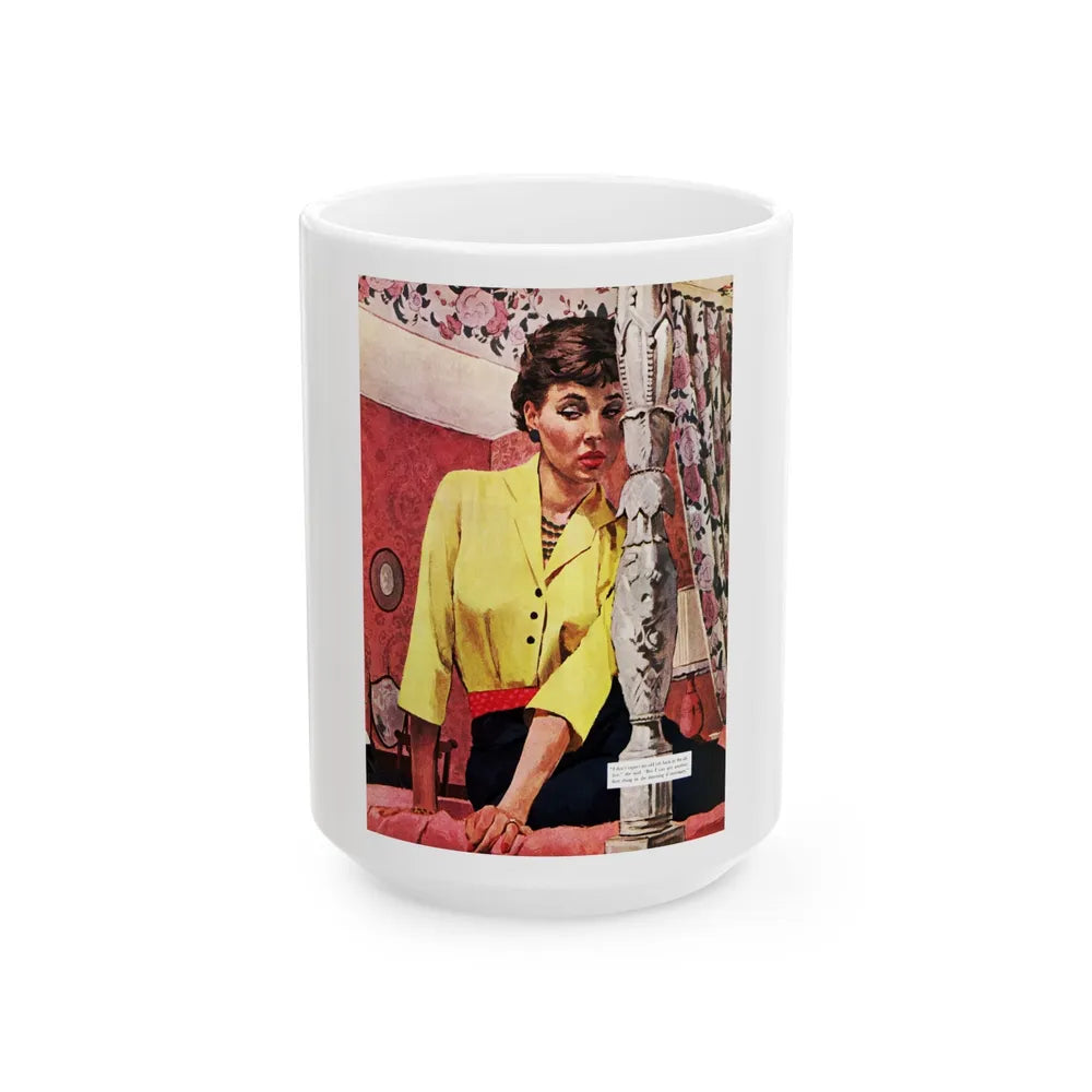 A Night To Quarrel, Saturday Evening Post, November 8, 1958 - White Coffee Mug-15oz-Go Mug Yourself