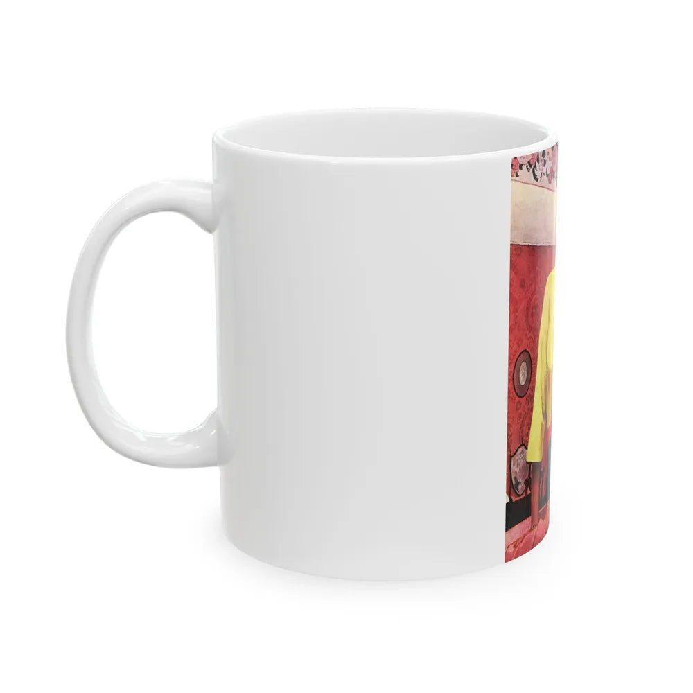 A Night To Quarrel, Saturday Evening Post, November 8, 1958 - White Coffee Mug-Go Mug Yourself