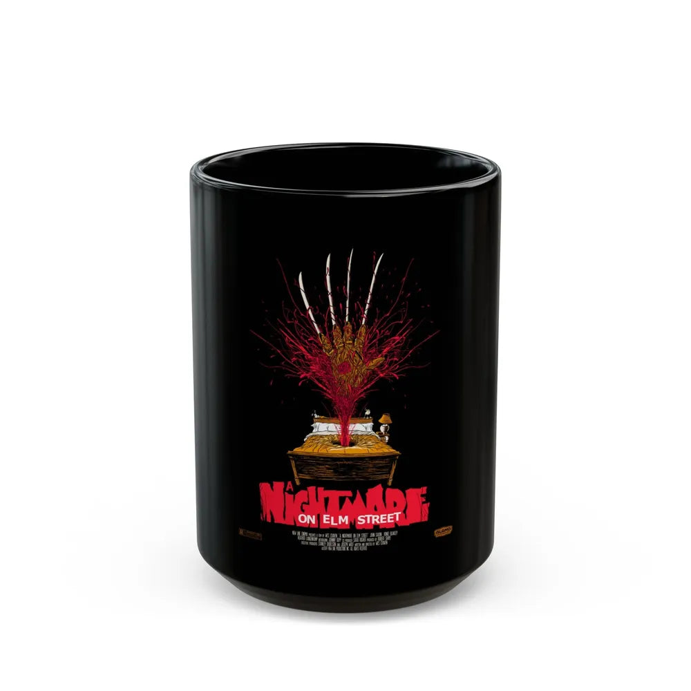 A NIGHTMARE ON ELM STREET (2) 1984 Movie Poster - Black Coffee Mug-15oz-Go Mug Yourself