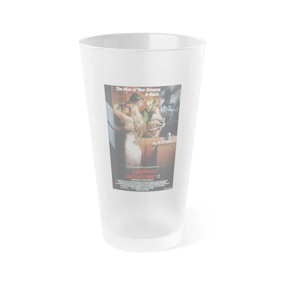 A NIGHTMARE ON ELM STREET 2 FREDDYS REVENGE 1985 Movie Poster - Frosted Pint Glass 16oz-16oz-Frosted-Go Mug Yourself