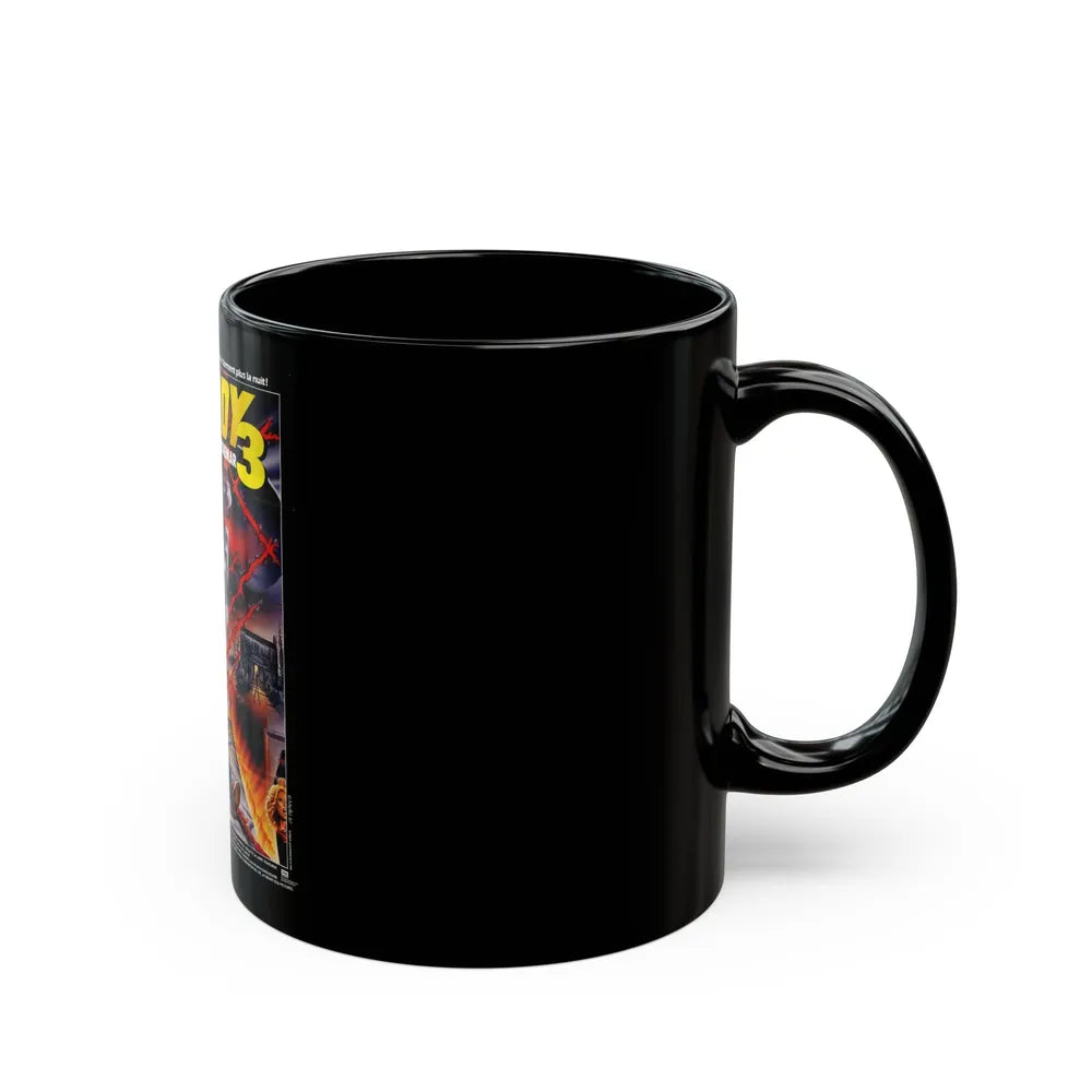 A NIGHTMARE ON ELM STREET 3 - DREAM WARRIORS (FRENCH) 1987 Movie Poster - Black Coffee Mug-Go Mug Yourself