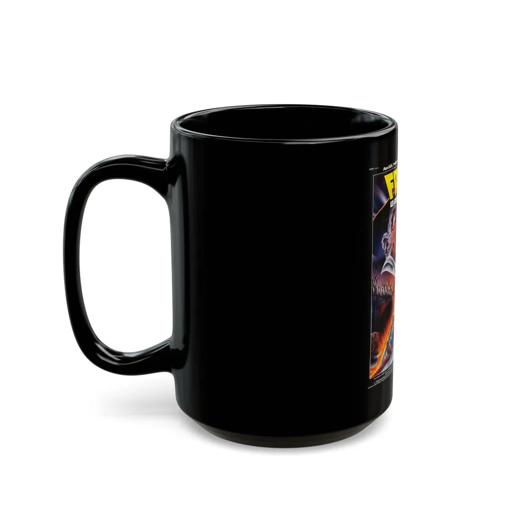 A NIGHTMARE ON ELM STREET 3 - DREAM WARRIORS (FRENCH) 1987 Movie Poster - Black Coffee Mug-Go Mug Yourself