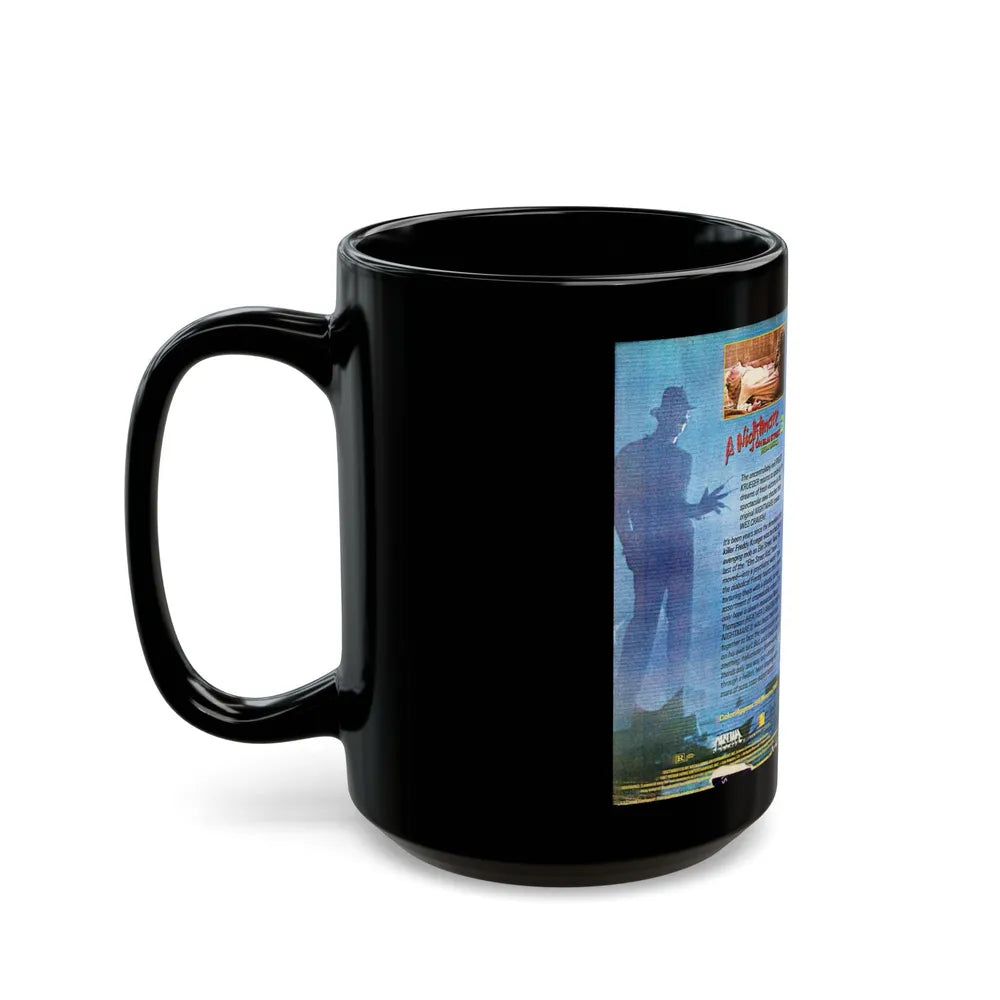 A NIGHTMARE ON ELM STREET 3 THE DREAM WARRIORS INCLUDES HIT MUSIC VIDEO (VHS COVER) - Black Coffee Mug-Go Mug Yourself