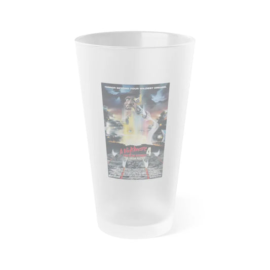 A NIGHTMARE ON ELM STREET 4 THE DREAM MASTER 1988 Movie Poster - Frosted Pint Glass 16oz-16oz-Frosted-Go Mug Yourself