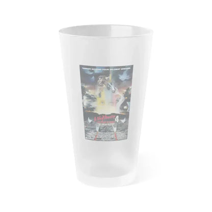 A NIGHTMARE ON ELM STREET 4 THE DREAM MASTER 1988 Movie Poster - Frosted Pint Glass 16oz 16oz Frosted - Go Mug Yourself