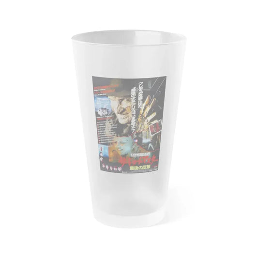 A NIGHTMARE ON ELM STREET 4 THE DREAM MASTER (ASIAN) 1988 Movie Poster - Frosted Pint Glass 16oz Default Title - Go Mug Yourself