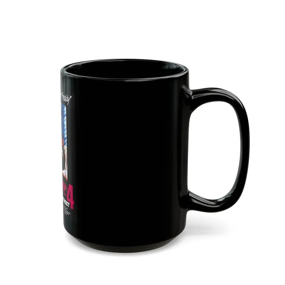A NIGHTMARE ON ELM STREET 4 THE DREAM MASTER (GERMAN) 1988 Movie Poster - Black Coffee Mug - Go Mug Yourself