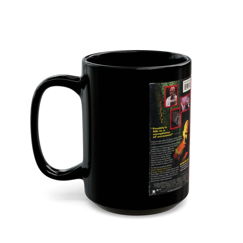 A NIGHTMARE ON ELM STREET 5 THE DREAM CHILD (VHS COVER) - Black Coffee Mug-Go Mug Yourself