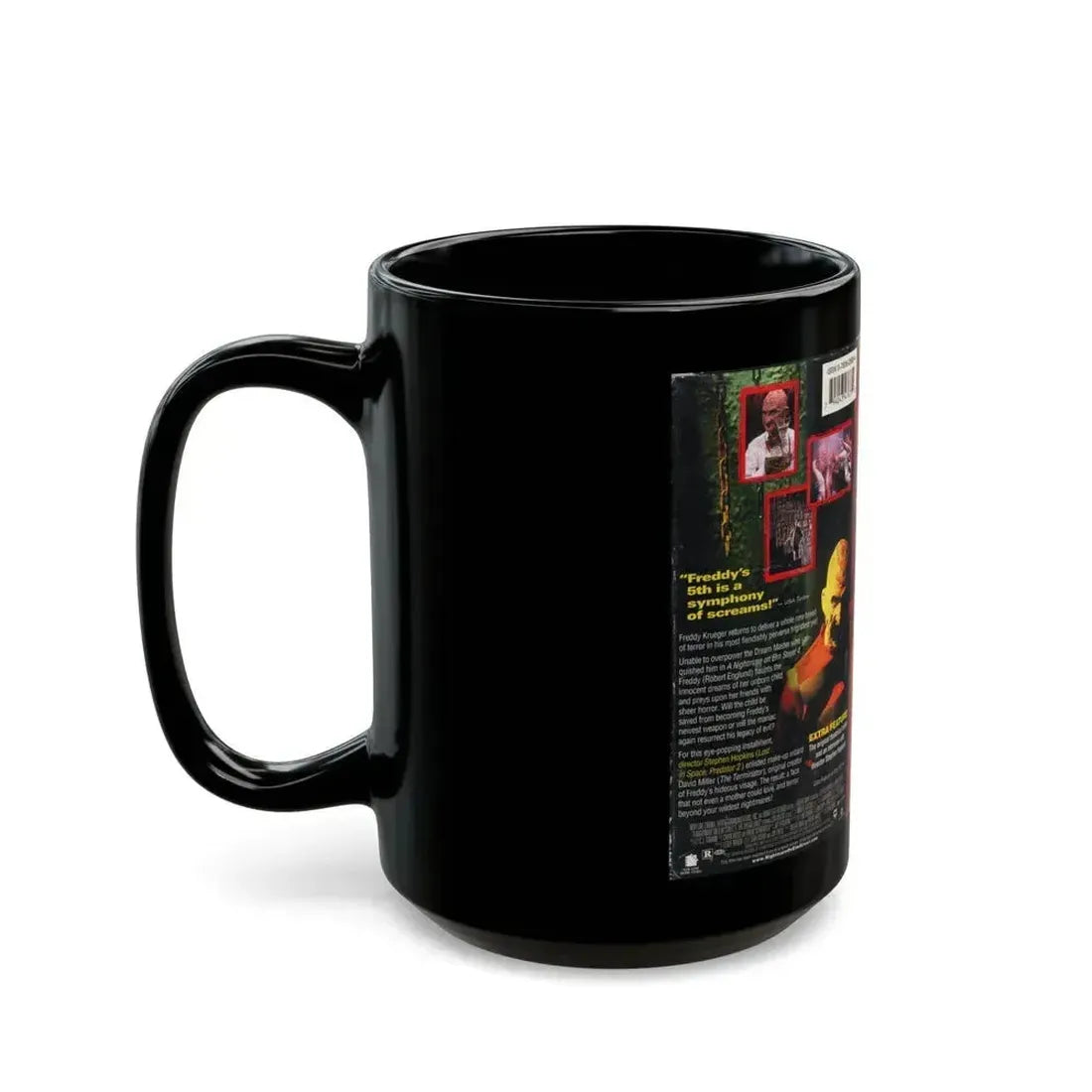 A NIGHTMARE ON ELM STREET 5 THE DREAM CHILD (VHS COVER) - Black Coffee Mug - Go Mug Yourself