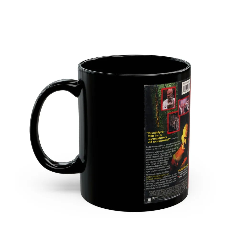 A NIGHTMARE ON ELM STREET 5 THE DREAM CHILD (VHS COVER) - Black Coffee Mug-Go Mug Yourself