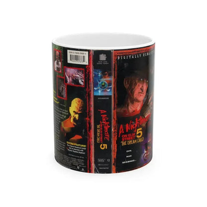 A NIGHTMARE ON ELM STREET 5 THE DREAM CHILD (VHS COVER) - White Coffee Mug 11oz - Go Mug Yourself
