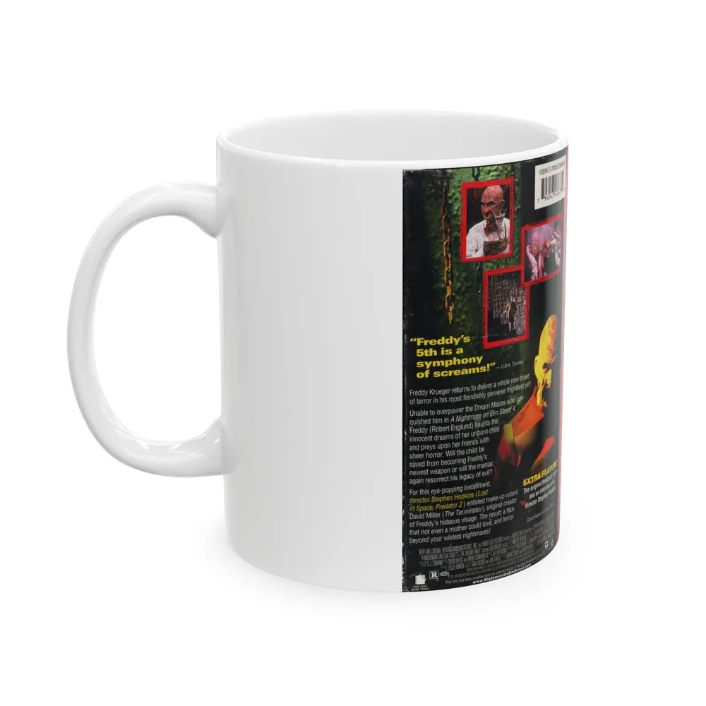 A NIGHTMARE ON ELM STREET 5 THE DREAM CHILD (VHS COVER) - White Coffee Mug-Go Mug Yourself