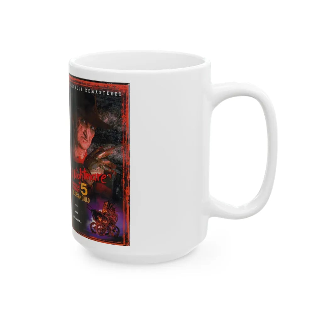 A NIGHTMARE ON ELM STREET 5 THE DREAM CHILD (VHS COVER) - White Coffee Mug-Go Mug Yourself