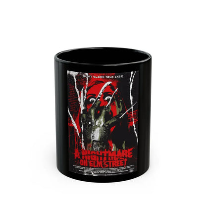 A NIGHTMARE ON ELM STREET (ALAMO) 1984 Movie Poster - Black Coffee Mug-11oz-Go Mug Yourself