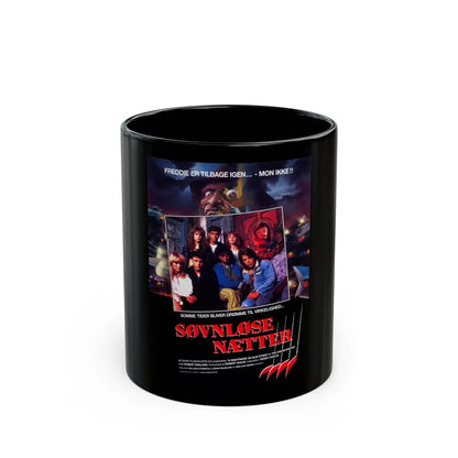 A NIGHTMARE ON ELM STREET PART 4 THE DREAM MASTER (DANISH) 1988 Movie Poster - Black Coffee Mug-11oz-Go Mug Yourself