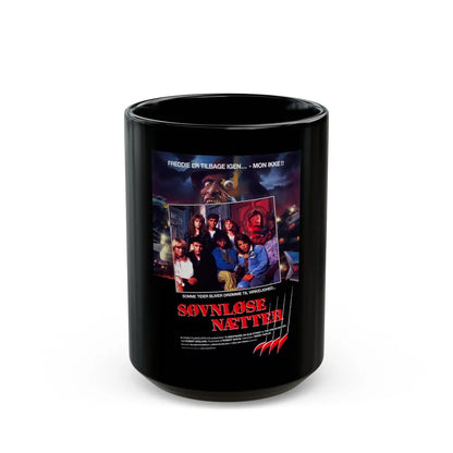 A NIGHTMARE ON ELM STREET PART 4 THE DREAM MASTER (DANISH) 1988 Movie Poster - Black Coffee Mug-15oz-Go Mug Yourself