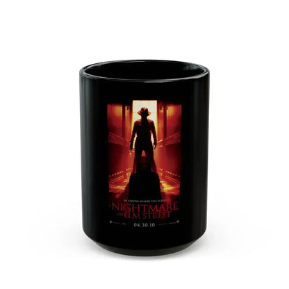 A NIGHTMARE ON ELM STREET (REMAKE TEASER 2) 1984 Movie Poster - Black Coffee Mug 15oz - Go Mug Yourself