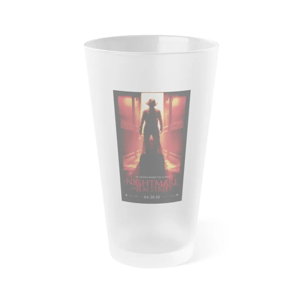 A NIGHTMARE ON ELM STREET (REMAKE TEASER 2) 1984 Movie Poster - Frosted Pint Glass 16oz-16oz-Frosted-Go Mug Yourself