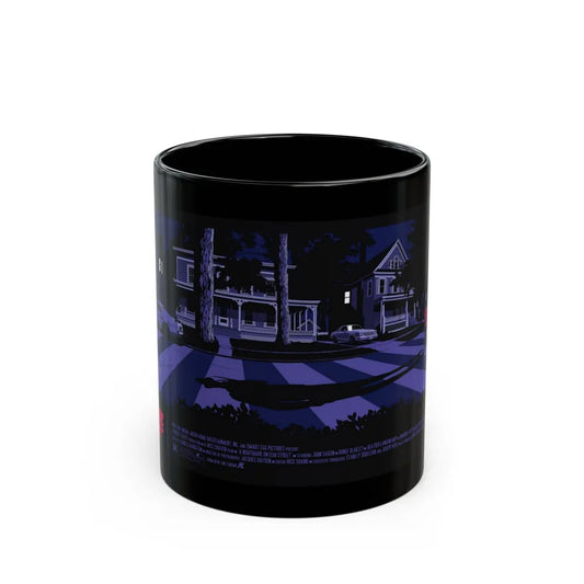 A NIGHTMARE ON ELM STREET (RERELEASE) 1984 Movie Poster - Black Coffee Mug-11oz-Go Mug Yourself