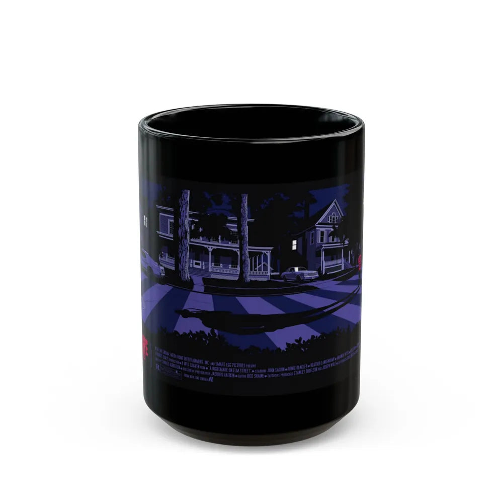 A NIGHTMARE ON ELM STREET (RERELEASE) 1984 Movie Poster - Black Coffee Mug-15oz-Go Mug Yourself