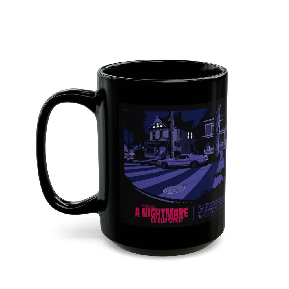 A NIGHTMARE ON ELM STREET (RERELEASE) 1984 Movie Poster - Black Coffee Mug-Go Mug Yourself