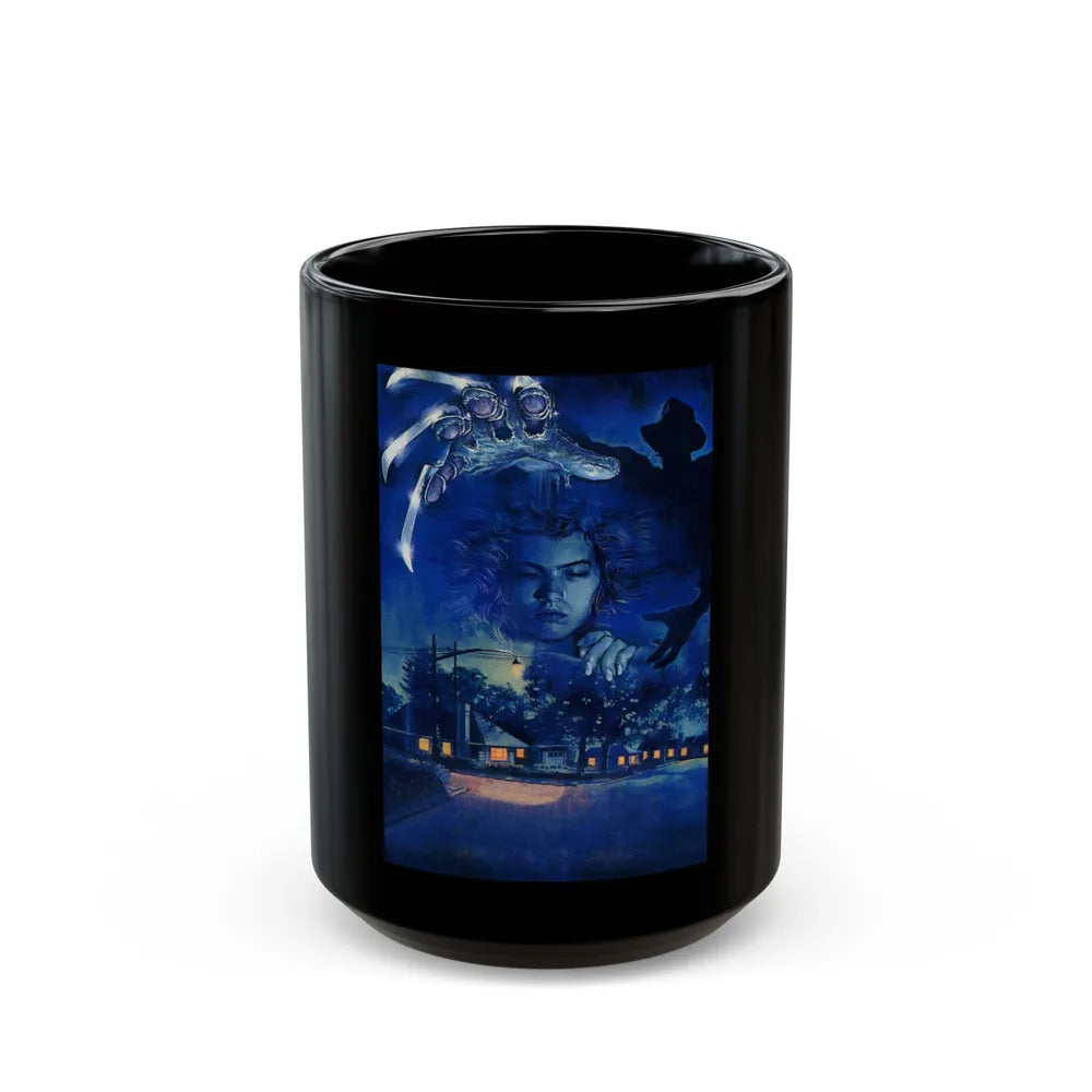 A NIGHTMARE ON ELM STREET (TEXTLESS) 1984 Movie Poster - Black Coffee Mug-15oz-Go Mug Yourself