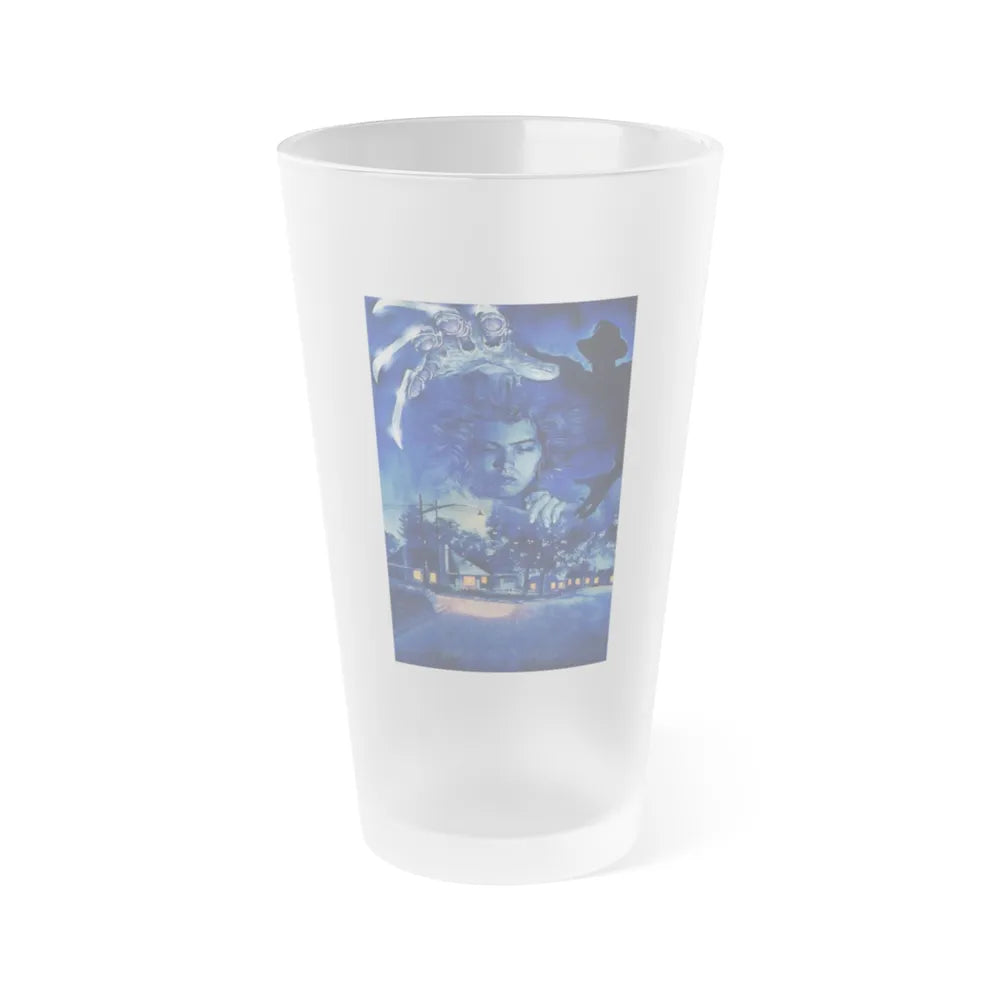 A NIGHTMARE ON ELM STREET (TEXTLESS) 1984 Movie Poster - Frosted Pint Glass 16oz-16oz-Frosted-Go Mug Yourself