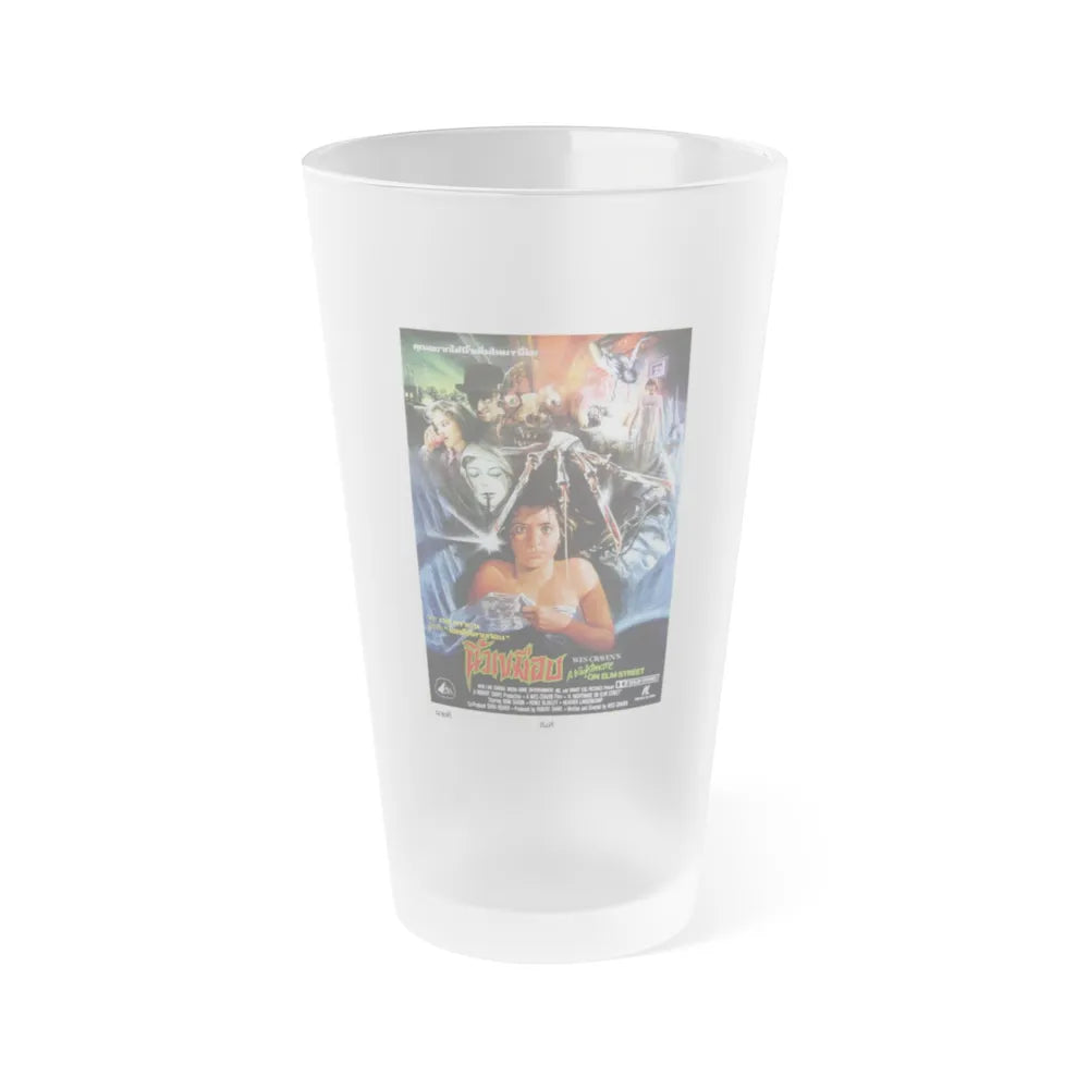 A NIGHTMARE ON ELM STREET (THAI) 1984 Movie Poster - Frosted Pint Glass 16oz-Go Mug Yourself