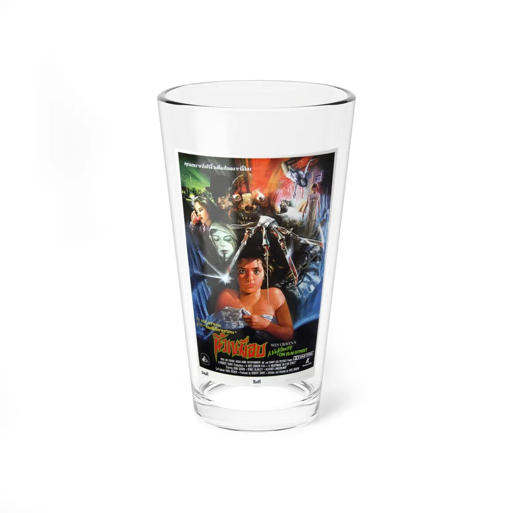 A NIGHTMARE ON ELM STREET (THAI) 1984 Movie Poster - Pint Glass 16oz-16oz-Go Mug Yourself