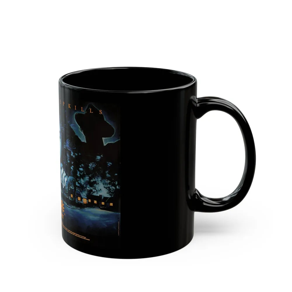 A NIGHTMARE ON ELM STREET (UK) 1984 Movie Poster - Black Coffee Mug-Go Mug Yourself