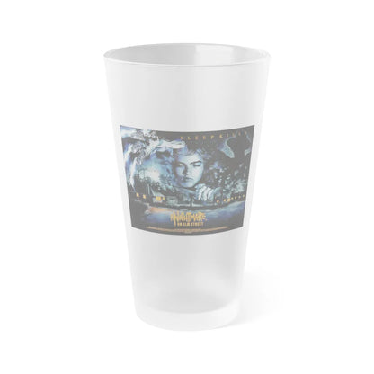 A NIGHTMARE ON ELM STREET (UK) 1984 Movie Poster - Frosted Pint Glass 16oz-16oz-Frosted-Go Mug Yourself