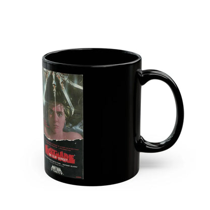 A NIGHTMARE ON ELM STREET (VHS COVER) - Black Coffee Mug-Go Mug Yourself