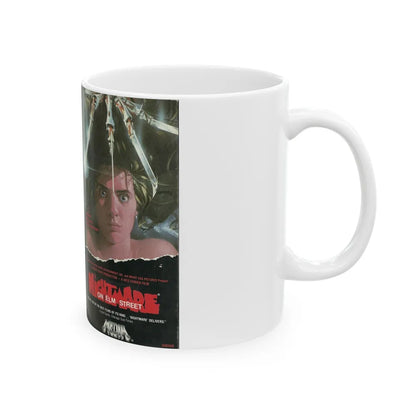 A NIGHTMARE ON ELM STREET (VHS COVER) - White Coffee Mug-Go Mug Yourself