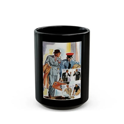 A Page For The European Traveler, Esquire, June 1934 - Black Coffee Mug 15oz - Go Mug Yourself