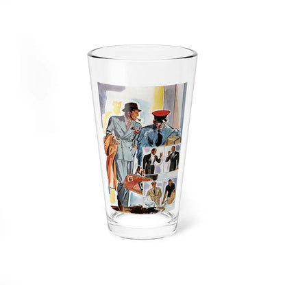 A Page For The European Traveler, Esquire, June 1934 (Magazine Illustration) Pint Glass 16oz-16oz-Go Mug Yourself