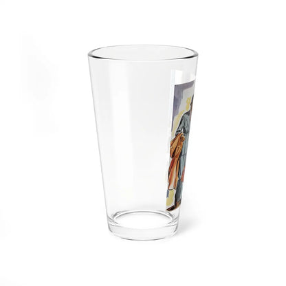 A Page For The European Traveler, Esquire, June 1934 (Magazine Illustration) Pint Glass 16oz-Go Mug Yourself