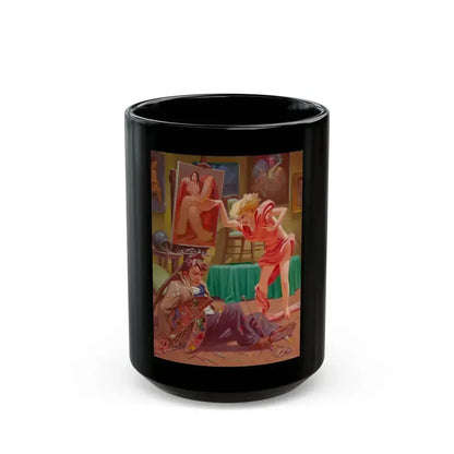 A Painting Accident - Black Coffee Mug 15oz - Go Mug Yourself